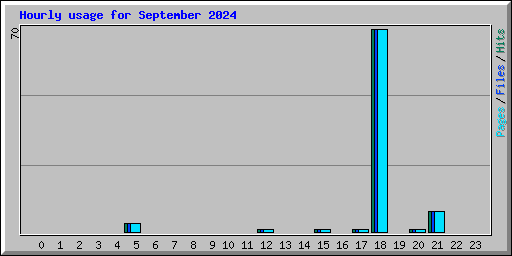 Hourly usage for September 2024